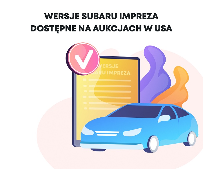 Wersje Subaru Impreza dostępne na aukcjach w USA
